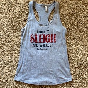 Burn Boot Camp Medium Racerback Holiday Tank